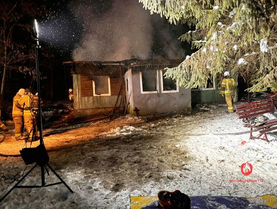 Jurków, powiat brzeski, na sygnale, tragiczny finał pożaru, zwęglone zwłoki mężczyzny, tragiczna sobota w powiecie brzeskim