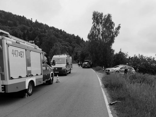 Ropa, powiat gorlicki, śmierć rowerzysty, tragiczny wypadek rowerzysty, rowerzysta nie żyje, rowerzyści, sprawca z zarzutami, kierowca Audi z zarzutami