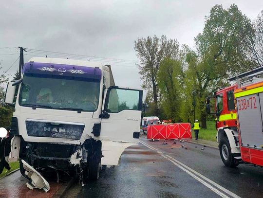 Śmiertelny wypadek na trasie Kraków - Olkusz w Białym Kościele [FOTO]