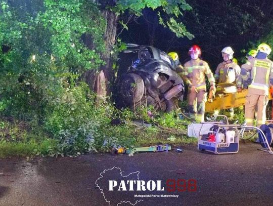 Na zdjęciu miejsce tragicznego wypadku w miejscowości Brzoskwinia