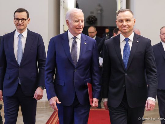 Spotkanie Prezydenta RP Andrzeja Dudy z Joe Bidenem (ZDJĘCIA)