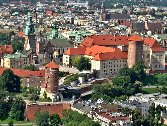 Na zdjęciu Kraków z lotu ptaka