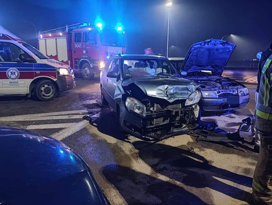 Stary Sącz. Jedna osoba ranna w zderzeniu trzech pojazdów