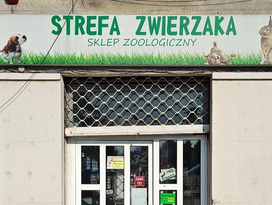 Na zdjęciu sklep zoologiczny Strefa Zwierzaka