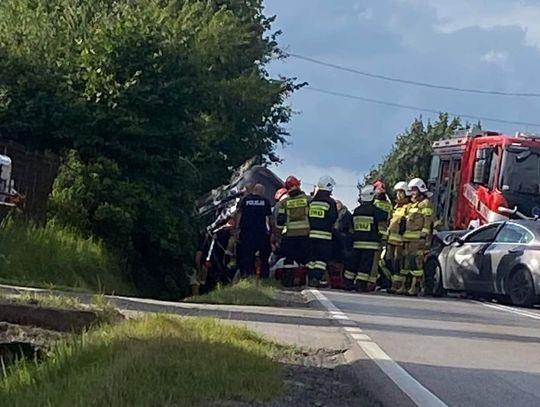 Trzy osoby ranne w wypadku na terenie miejscowości Kąpiele Wielkie