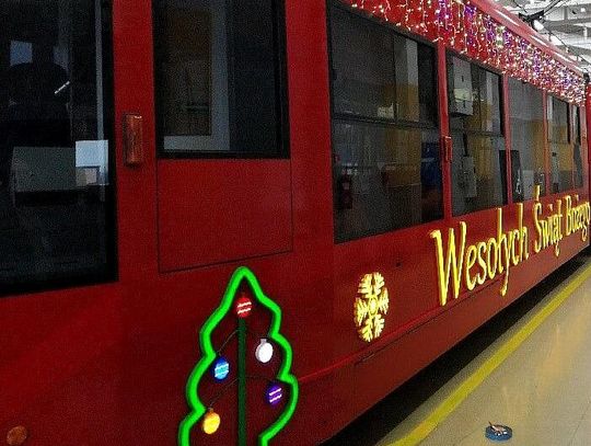 Mikołaj, MPK Kraków, Mikołaj w MPK Kraków, Mikołajki, Święty Mikołaj, tramwaj z nowej huty do centrum Krakowa