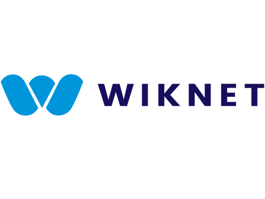Na zdjęciu logo firmy Wiknet