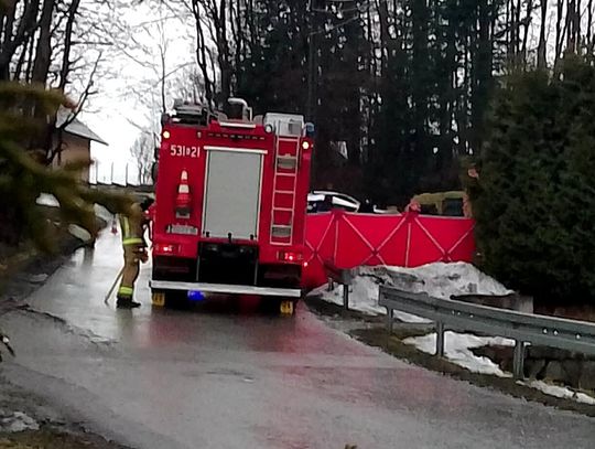 powiat Suski, Grzechynia, tragiczny wypadek, wypadek przy rozładunku, wypadek w Grzechyni, śmiertelny wypadek w Grzechyni