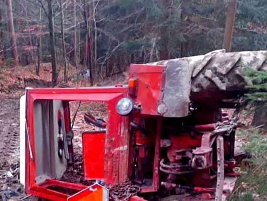 Mszana Dolna, powiat limanowski, na sygnale, wypadek śmiertelny, wypadek rolnika, śmiertelny wypadek w Mszanie Dolnej