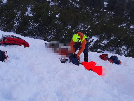 Tatry Słowackie, tragedia w Tatrach Słowackich, nie żyje dwóch polskich narciarzy, tragiczny wypadek w Tatrach Słowackich, lawina zabiła polskich narciarzy w Tatrach Słowackich
