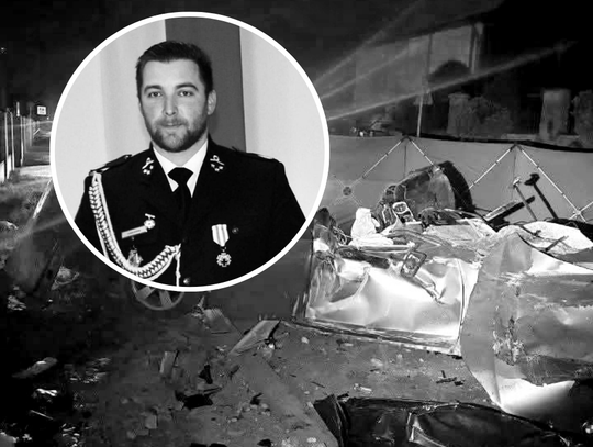 Druh Bogdan Ulman, gmina Biskupice, naczelnik OSP Trąbki, wypadek drogowy, tragiczny wypadek, na sygnale