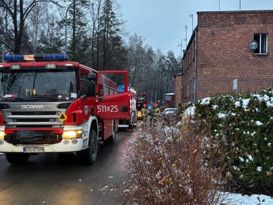 Chełmek, na sygnale, akcja gaśnicza, powiat oświęcimski, zwęglone zwłoki mężczyzny, ofiara pożaru