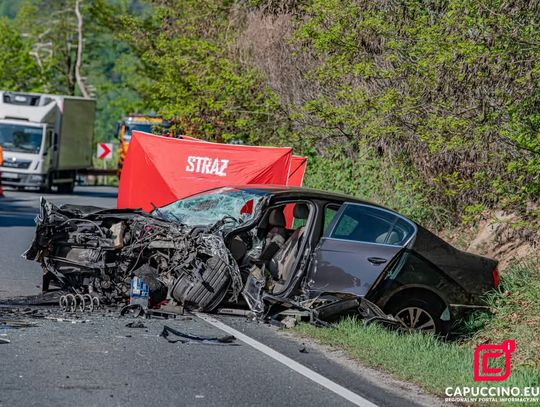 wypadek Będzieszyna, DK75 wypadek, tragiczny wypadek Będzieszyna, ofiara śmiertelna Będzieszyna