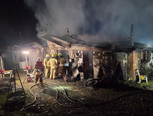 Krosna, powiat limanowski, tragiczny finał pożaru, kobieta spłonęła żywcem, ofiara śmiertelna pożaru w powiecie limanowskim