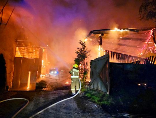 Tragiczny pożar w Lipnicy Dolnej. Zginęło około 50 sztuk bydła