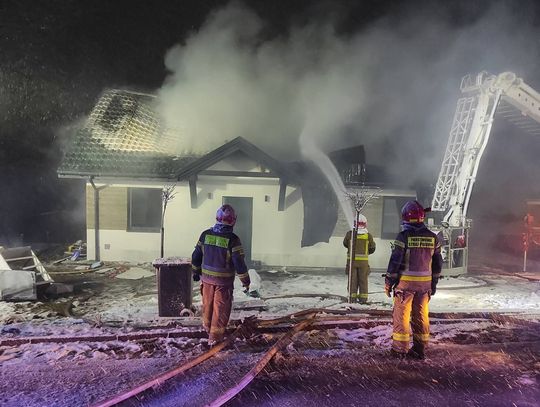 Wronin, Proszowice, powiat proszowicki, akcja gaśnicza, akcja ratunkowa, ofiara śmiertelna pożaru w powiecie proszowickim