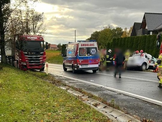 Kossowa, powiat wadowicki, na sygnale, śmiertelny wypadek, dk44, śmiertelny wypadek w powiecie wadowickim, akcja ratunkowa