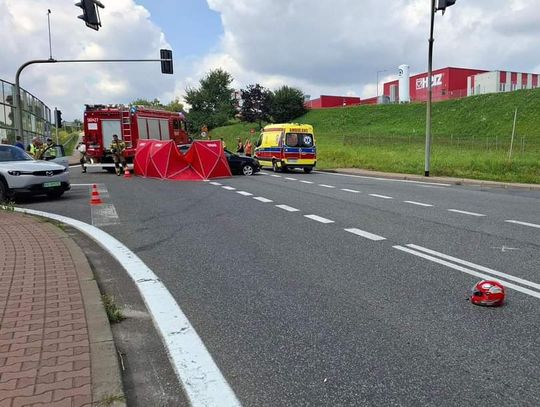 W wypadku na DK94 w Wieliczce śmierć na miejscu poniósł motocyklista