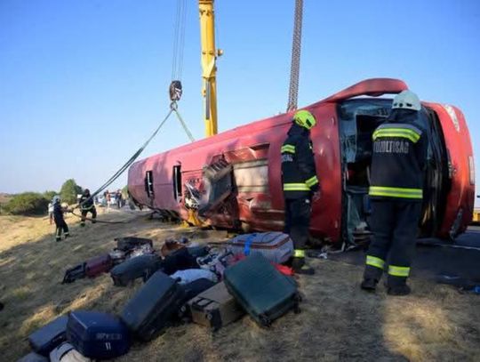 Tragiczny wypadek polskiego autokaru na Węgrzech. Zginęło 12 osób