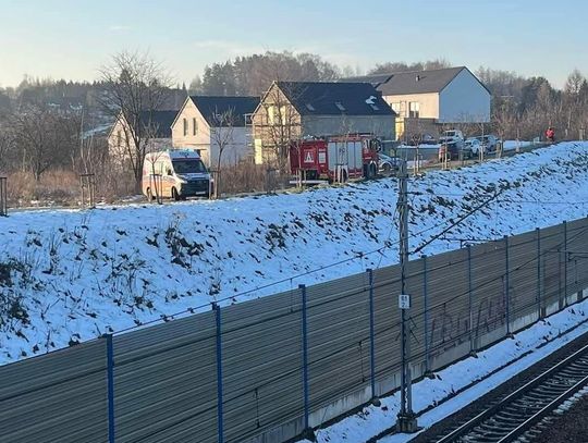 Tragiczny wypadek w Rząsce. Pociąg śmiertelnie potrącił człowieka [FOTO]