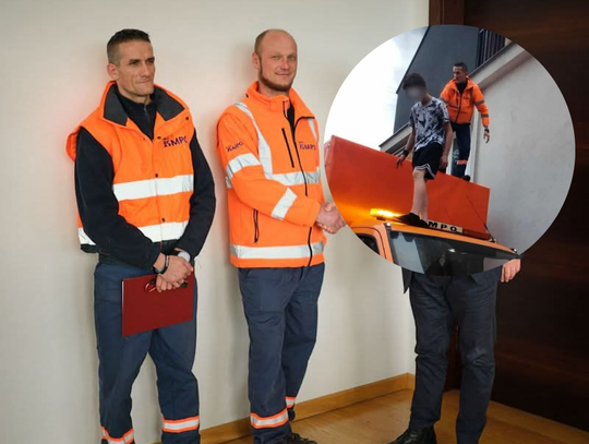 MPO, pracownik MPO uratował dziecko, bohaterski czyn w nowej hucie, Nowa Huta, Kraków, pracownicy MPO nagrodzeni