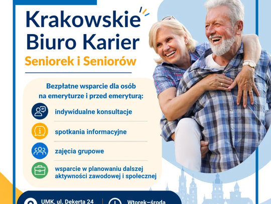 W Krakowie rusza Biuro Karier Seniorów i Seniorek