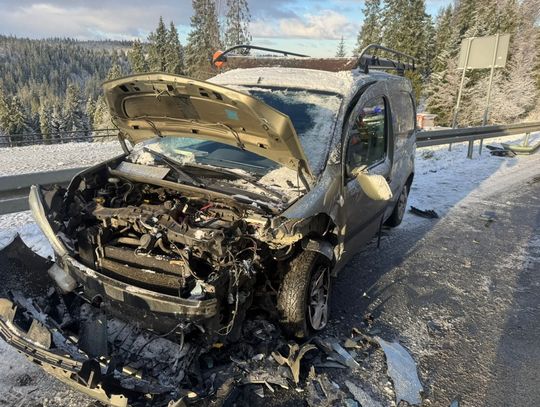 Bukowina Tatrzańska, Podhale, wypadek drogowy, zimowe warunki, powiat tatrzański, akcja ratunkowa
