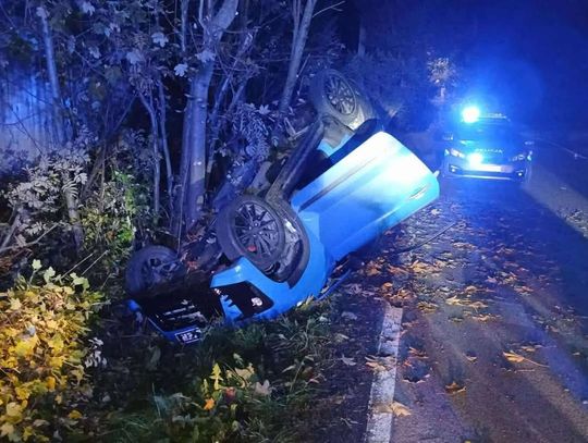 Dzianisz, Ciche, wypadek drogowy, kolizja drogowa, dachowanie pojazdu, Podhale, powiat nowotarski, powiat tatrzański