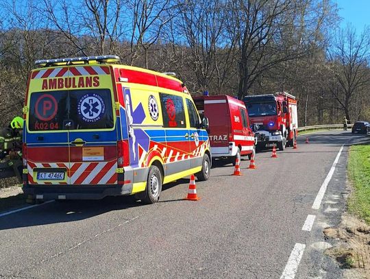 Rychwałd, wypadek drogowy, wypadek motocyklisty w rychwałdzie, powiat tarnowski, wypadek w powiecie Tarnowskim, na sygnale