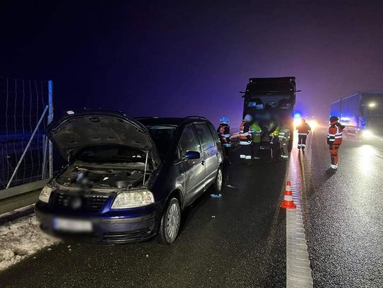 Wypadek na A4 w powiecie tarnowskim. Dwie osoby ranne (ZDJĘCIA)