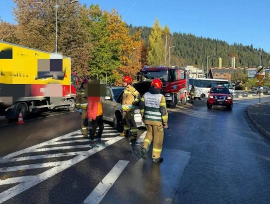 Zakopane, Podhale, aleje 3 maja, wypadek na alejach 3 Maja, wypadek w Zakopanem, jedna osoba ranna
