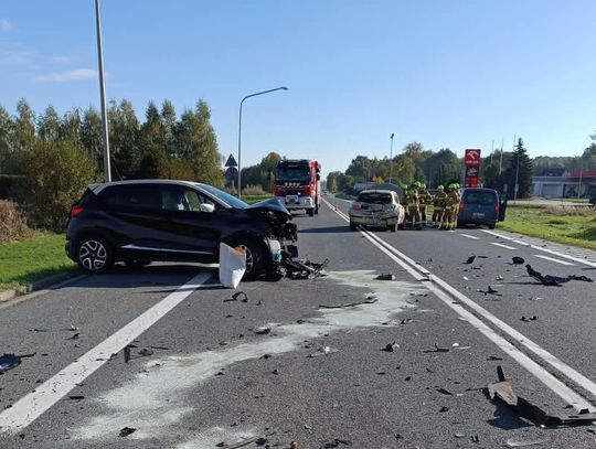 Gorzków, powiat bocheński, wypadek drogowy, karambol drogowy, zderzenie trzech samochodów, ranne osoby, poszkodowane dziecko, dziecko w szpitalu