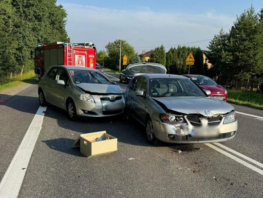 Na zdjęciu miejsce wypadku na drodze krajowej DK94 w Jerzmanowicach