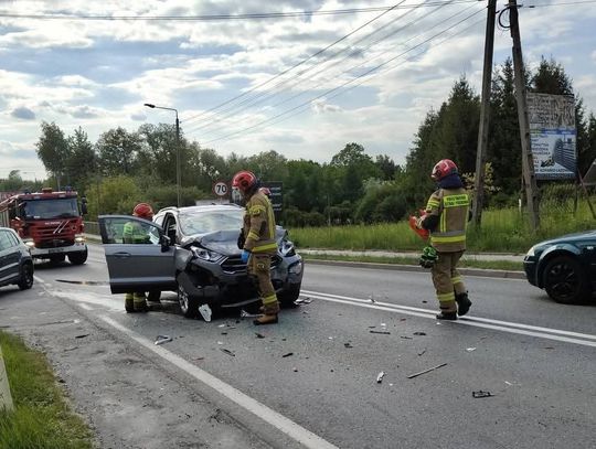 wypadek Inwałd Andrychów, wypadek DK52, kolizja Inwałd Andrychów, poszkodowani wypadek Inwałd, utrudnienia DK52