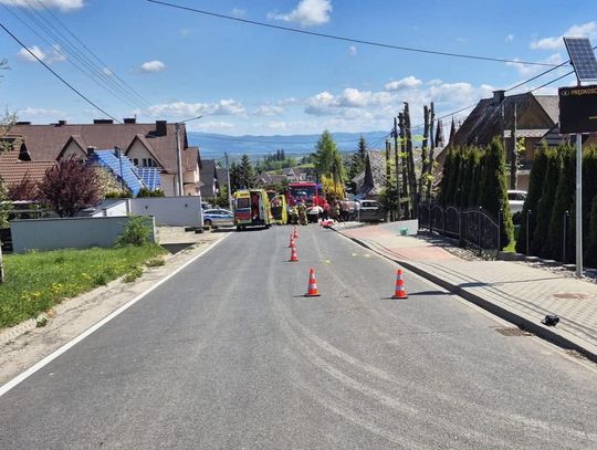 Bańska Wyżna, Podhale, powiat nowotarski, na sygnale, hulajnoga elektryczna, hulajnoga, wypadek na hulajnodze