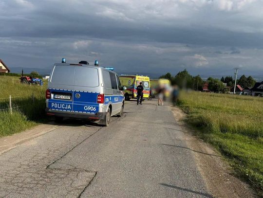 Nowy targ, osiedle niwa, wypadek na hulajnodze elektrycznej, hulajnoga elektryczna, na sygnale, wypadek na hulajnodze elektrycznej
