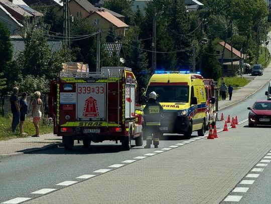 Przeginia, wypadek rowerzysty, DK94, wypadek drogowy, rowerzysta, powiat krakowski