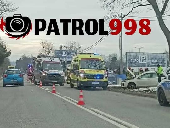 wypadek, Cholerzyn, na sygnale, akcja ratunkowa, gmina Liszki, wypadek dwóch samochodów, zderzenie dwóch samochodów