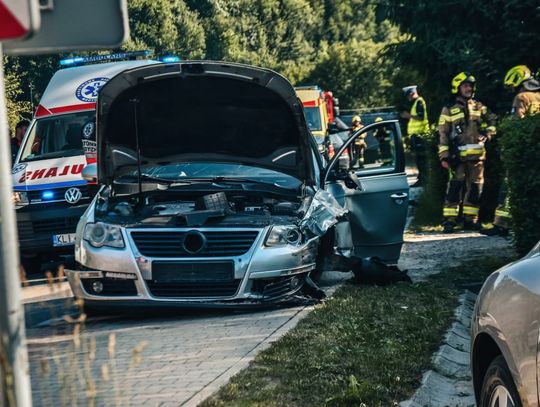 wypadek Mszana Dolna, Mszana Dolna wypadek, DK28 wypadek, droga krajowa 28 wypadek, utrudnienia Mszana Dolna