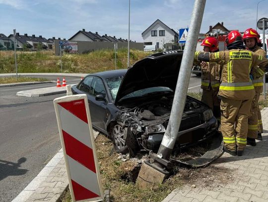 wypadek Zielonki, zasłabnięcie za kierownicą, bezpieczeństwo na drodze, kierowca zasłabł Zielonki, wypadek Na Popielówkę