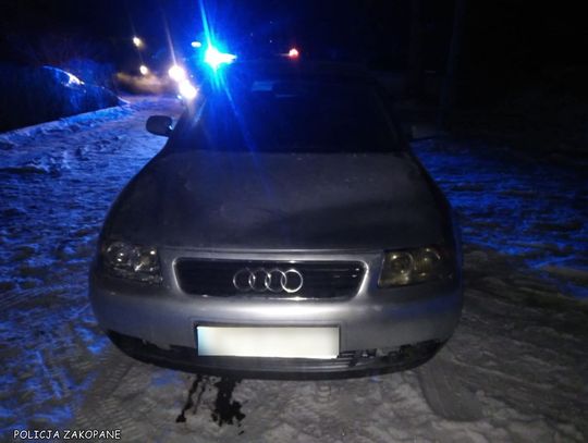 Zakopane, Podhale, powiat tatrzański, akcja ratunkowa, pościg policyjny, pościg za pijanym kierowcą