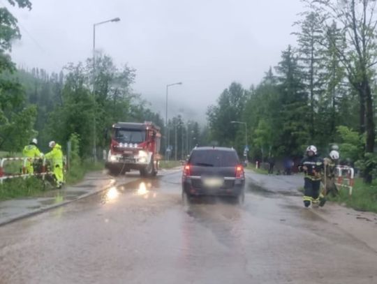ulewa w Kościelisku, Kościelisko, załamanie pogody, na sygnale, nawałnice Małopolska