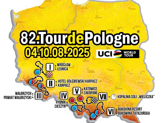 Zaprezentowano trasę 82. Tour de Pologne!
