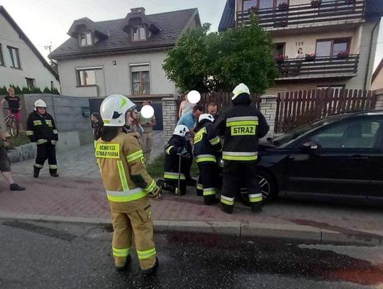 Zderzenie czterech pojazdów na trasie Kraków-Olkusz w Przegini [FOTO]