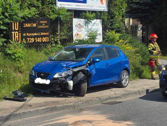 Na zdjęciu jeden z pojazdów biorący udział w zdarzeniu na terenie Trojanowic