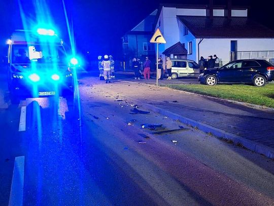 Żdżary, powiat dąbrowski, Dąbrowa Tarnowska, wypadek drogowy, zderzenie dwóch samochodów osobowych, dwóch kierowców w szpitalu