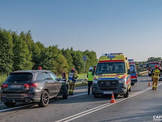 Zderzenie na DW768 w Mokrzyskach. Dwie osoby ranne