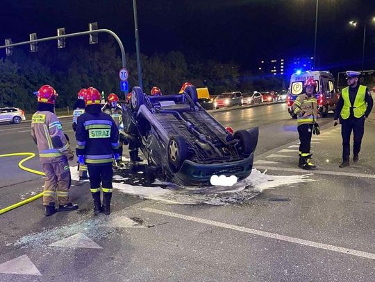 Zderzenie na skrzyżowaniu Wiślickiej z Bora-Komorowskiego w Krakowie