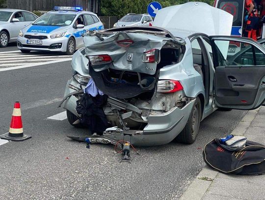 Zderzenie samochodów na trasie Kraków-Olkusz w Wielkiej Wsi [FOTO]