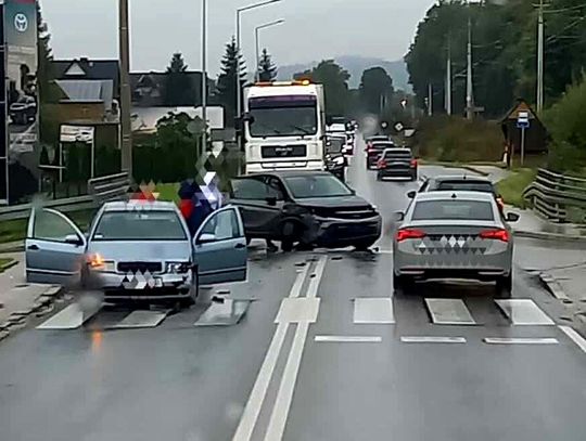 Zakopianka, kolizja na Zakopiance, wypadek na Zakopiance, Biały Dunajec, wypadek na Podhalu